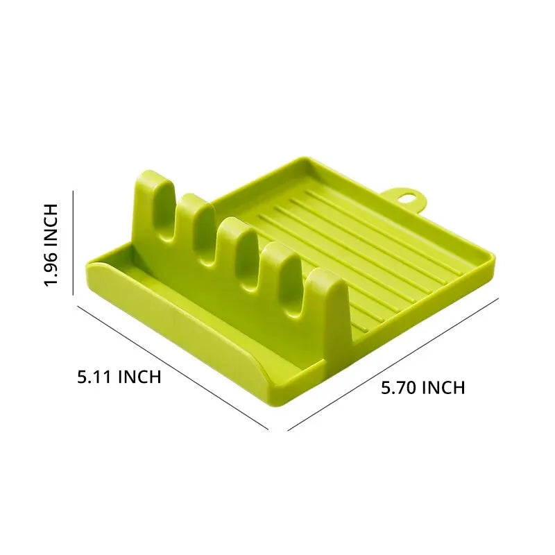 [Hot Sales] 1Pcspatula Rack Pot Lid Rack Shelves Counter Top Shovel Spoon Shelf Soup Spoon Pad Put Soup Spoon Chopsticks Holder
