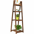 Suporte para Plantas 4 Andares em Madeira - Dobrável
