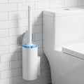 Disposable Toilet Brush with Holder Set - Hygienic Toilet Cleaning Kit with Replaceable Heads, Deep Cleaning Bathroom Tool