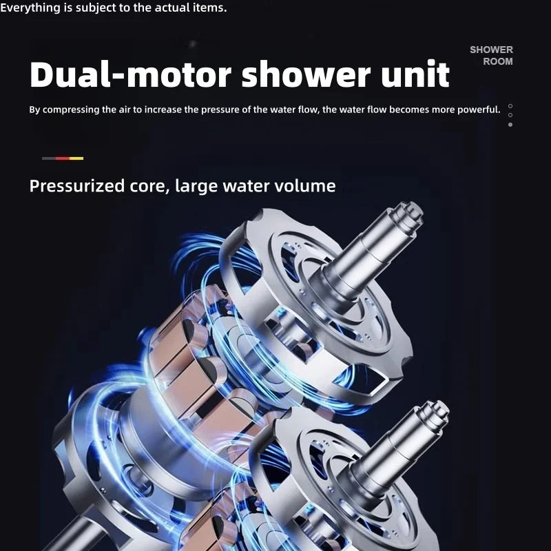 Portable outdoor electric shower unit camping shower kit Long battery life Suitable for construction, camping and household use
