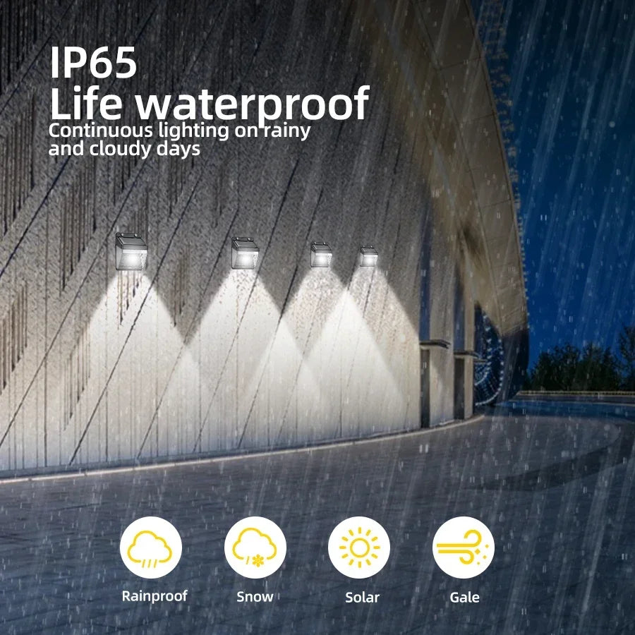 LED Solar Light PIR Motion Sensor Wall Light Outdoor Solar Lamp Waterproof Solar Powered Sunlight Street Lamp Garden Decor