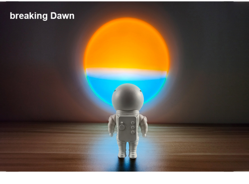 Luminária Astronauta Projetor Sunset LED