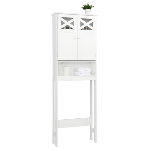 Armário para Banheiro com Porta Dupla - Branco
