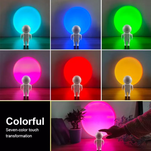 Luminária Astronauta Projetor Sunset LED