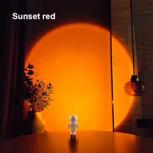 Luminária Astronauta Projetor Sunset LED