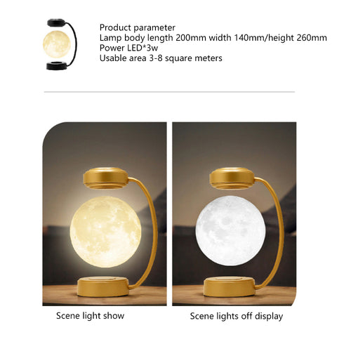 Luminária Lua com Levitação Magnética LED