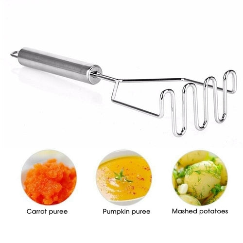 Amassador de Batatas Premium em Aço Inox — Resistente e Fácil de Limpar