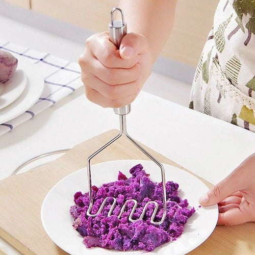 Amassador de Batatas Premium em Aço Inox — Resistente e Fácil de Limpar