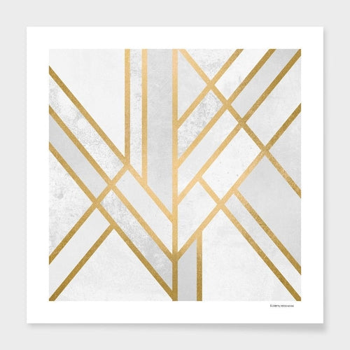 Capa de Almofada Decorativa Art Déco Geométrica